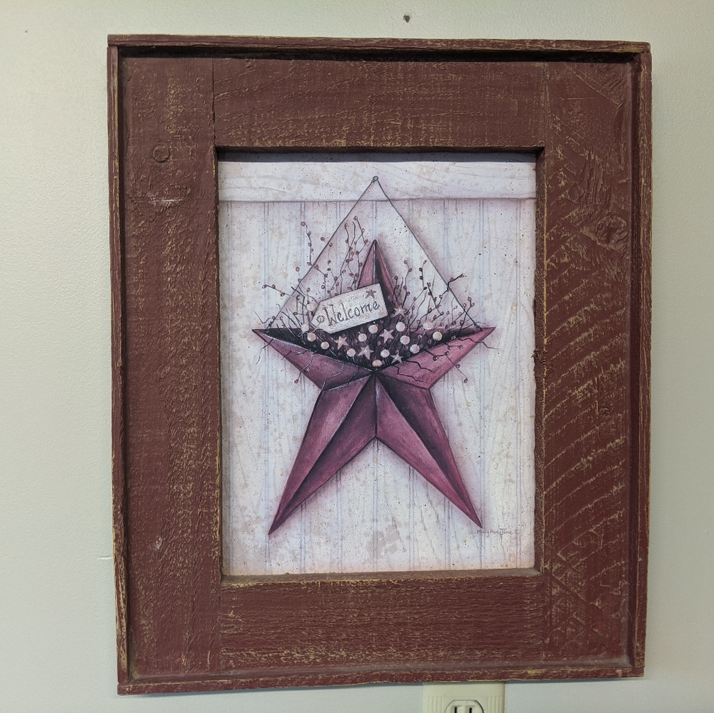 Rustic welcome star picture